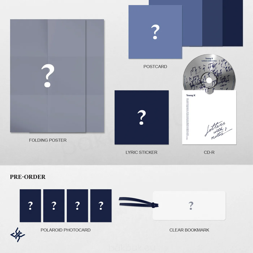 Young K (DAY6) – Letters with notes [Digipack Ver.] – Bak Bak K