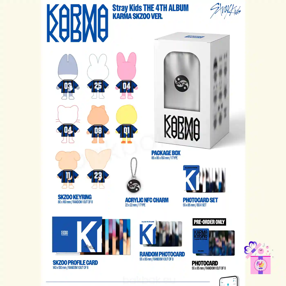 Stray Kids – KARMA (SKZOO Ver.) [4th Full Album] – Bak Bak K-Pop Store