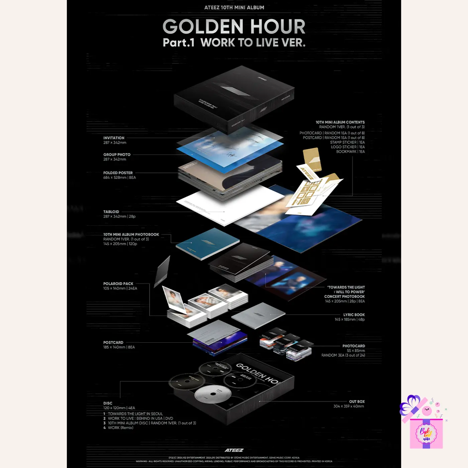 ATEEZ – Golden Hour : Part.1 [Limited WORK TO LIVE Ver.] (10th