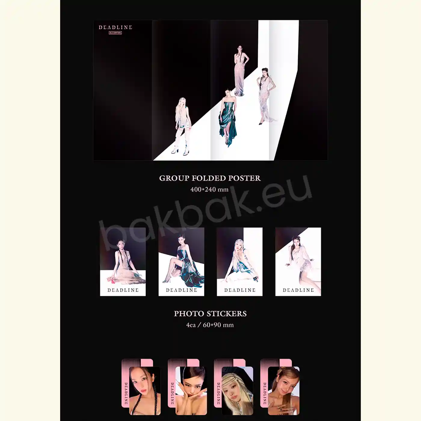 BLACKPINK – DEADLINE (BLACK Ver. / PINK Ver.) + Limited Photocards
